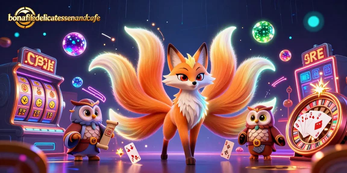 Engage in the thrilling ambiance of bonafidedelicatessenandcafe casino with vibrant characters and dynamic gaming elements.