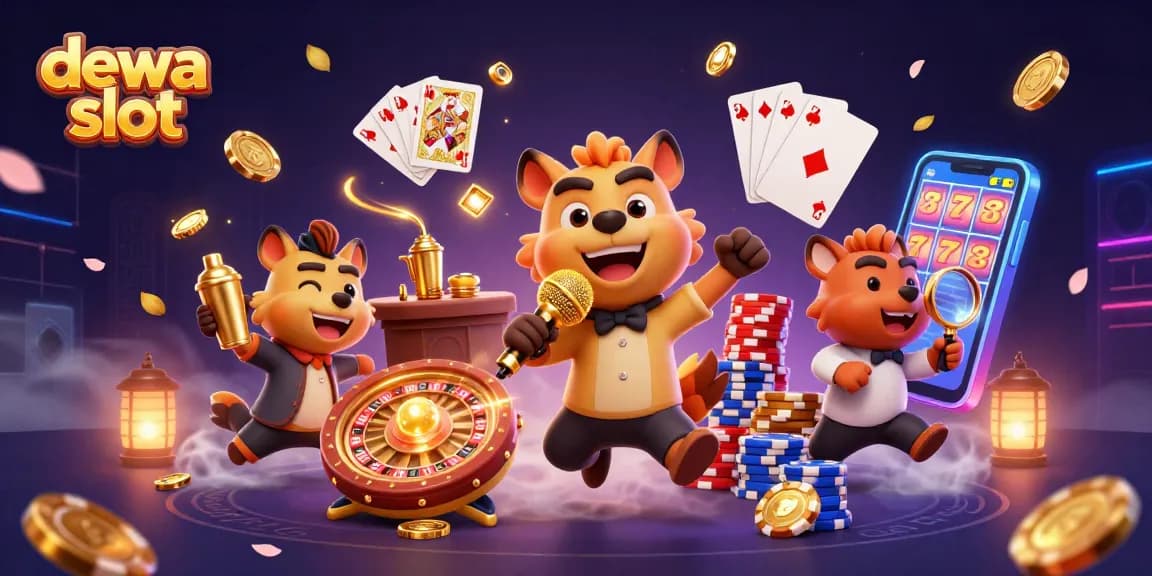 Menggandakan kemenangan dengan dewa slot di kasino sambil tertawa bersama hyena.