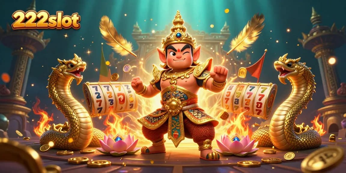 Mainkan slot gacor di 222slot dengan penjaga kuil Thailand yang menarik dalam ilustrasi 3D.