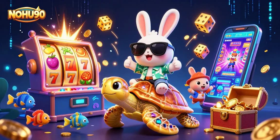 Experience the thrill of NOHU90 with vibrant slots and charming cartoon characters!