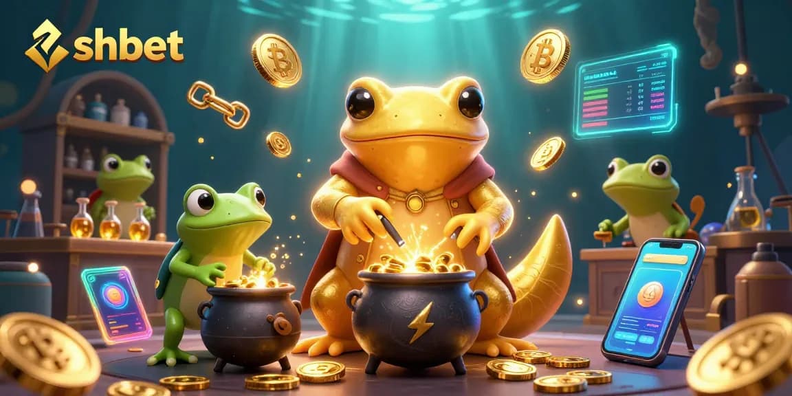 Experience the thrill of winning at shbet with golden coins and crypto rewards in a vibrant casino setting.