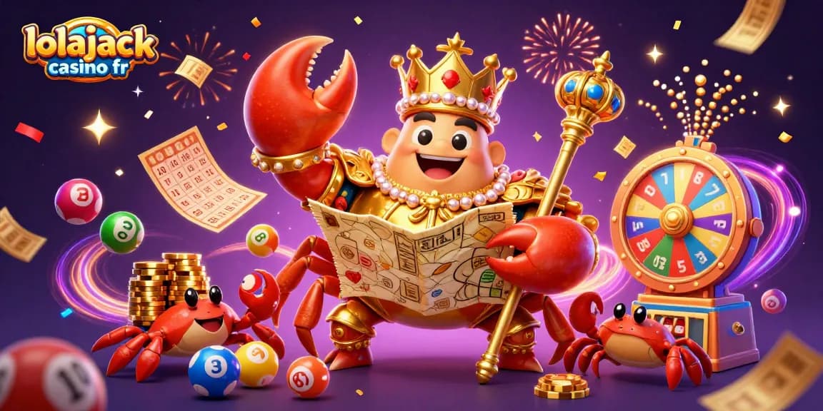 Découvrez l'univers captivant de lolajack casino fr à travers cette illustration dynamique de jeux de casino.