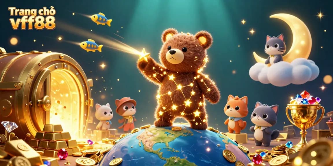 Experience thrilling wins on Trang chủ vff88 with vibrant casino characters and treasures!