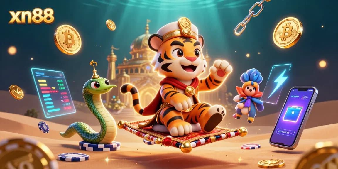 Experience the xn88 magic with a vibrant Arabian Nights-themed casino adventure illustration.