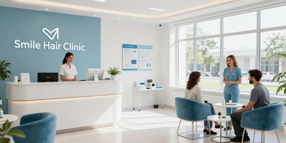 Hair transplant Turkey expert consultation at a health clinic, showcasing compassionate patient care and advanced medical services.