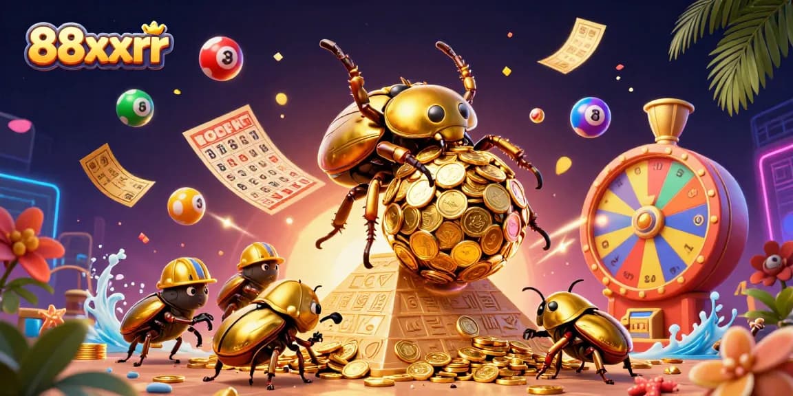 Experience the excitement of 88xxrr with dynamic lottery elements and vibrant casino visuals.