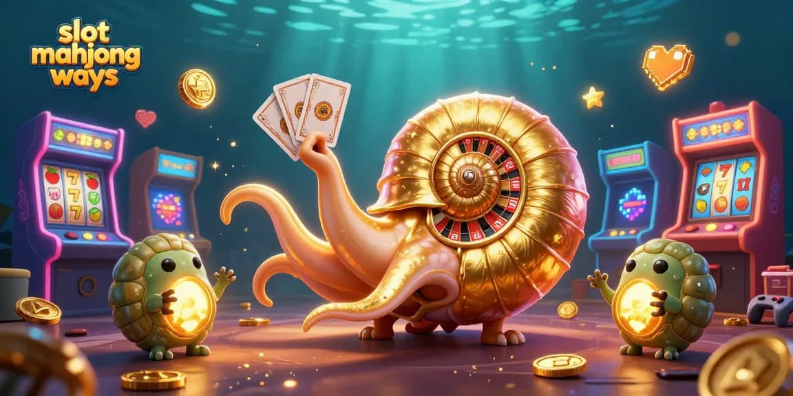 Experience the thrill of slot mahjong ways with this vibrant 3D casino illustration showcasing epic gaming action.