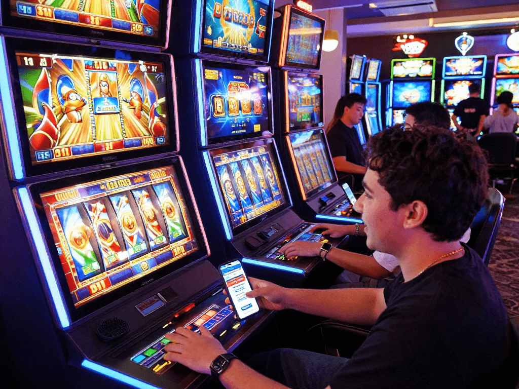 Engaging online slot game experience at COINQQSLOT with vibrant visuals, showcasing info slot advantages.