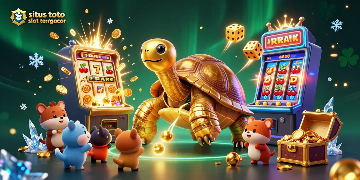 Experience excitement at situs toto slot tergacor with a colorful 3D casino adventure featuring jackpot winning elements and animated characters.