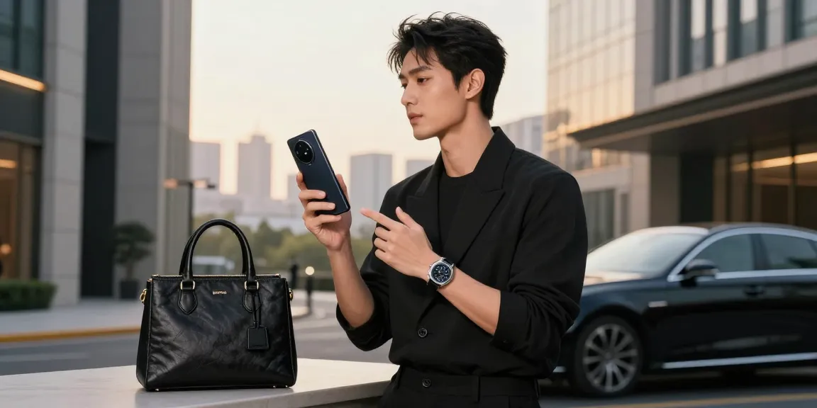 Stylish individual symbolizing elegance with ROKOK88 in urban luxury setting.