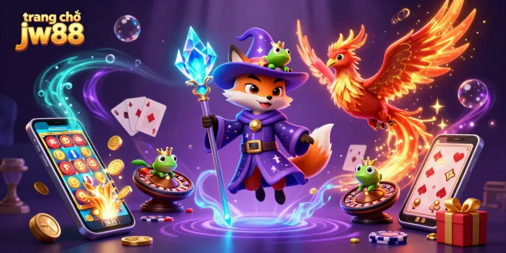 Engage with exciting gameplay at trang chủ jw88 featuring magical characters, vibrant slots, and casino elements.