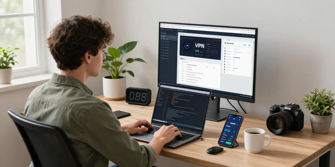 快速优化网络连接，专业人士在家办公使用quickq VPN，展示高效能网络分析仪表板。