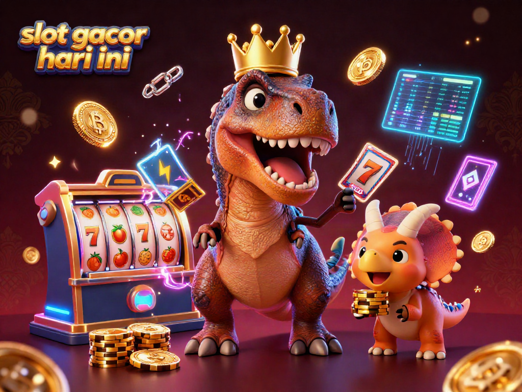 Experience thrilling slot gacor hari ini action with animated characters in a vibrant casino setting.