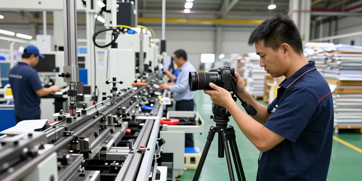 Photographe industriel capturant des processus de production avec précision.