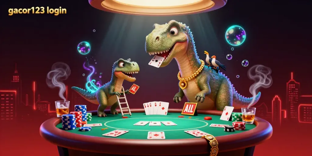 Experience the thrill of gacor123 login with vibrant casino action and dynamic poker elements.