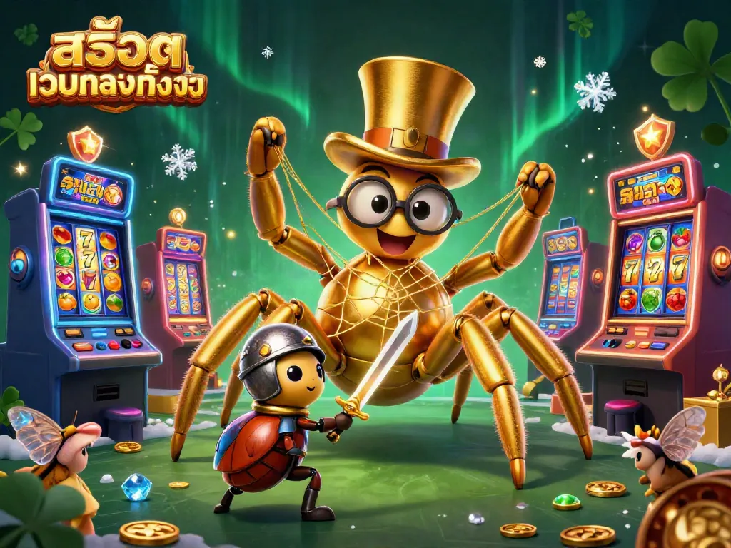 Experience thrilling gameplay with สล็อตเว็บตรงทั้งหมด as characters entertain in a dynamic casino scene.