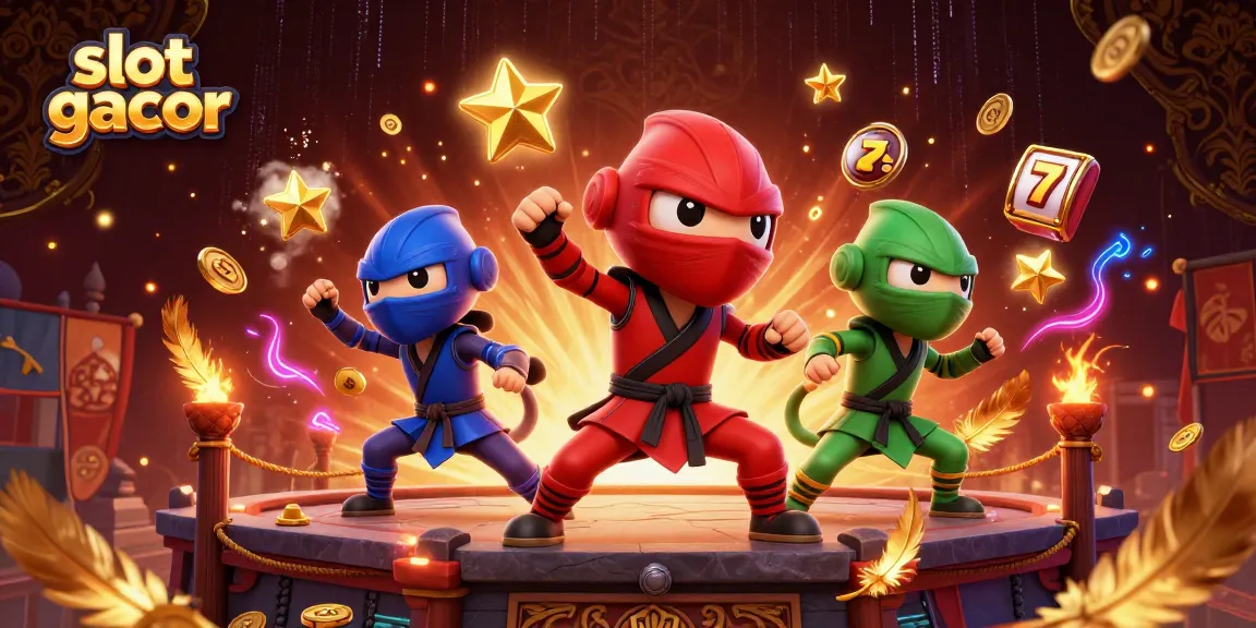 Experience dynamic action in slot gacor with colorful characters, coins, and thrilling game elements.