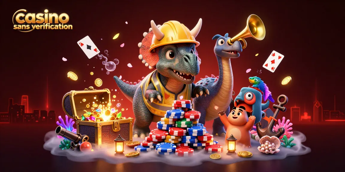 Profitez du jeu sans contraintes dans un casino sans vérification avec des éléments de déco festifs.