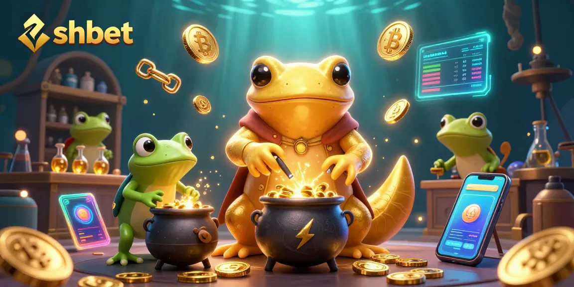 Experience the thrill of winning at shbet with golden coins and crypto rewards in a vibrant casino setting.