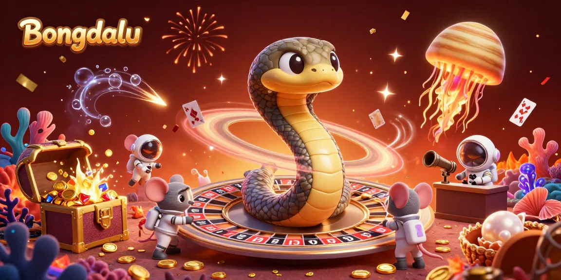 Experience Bongdalu's thrilling sports betting scene with astronaut mice and cosmic roulette.