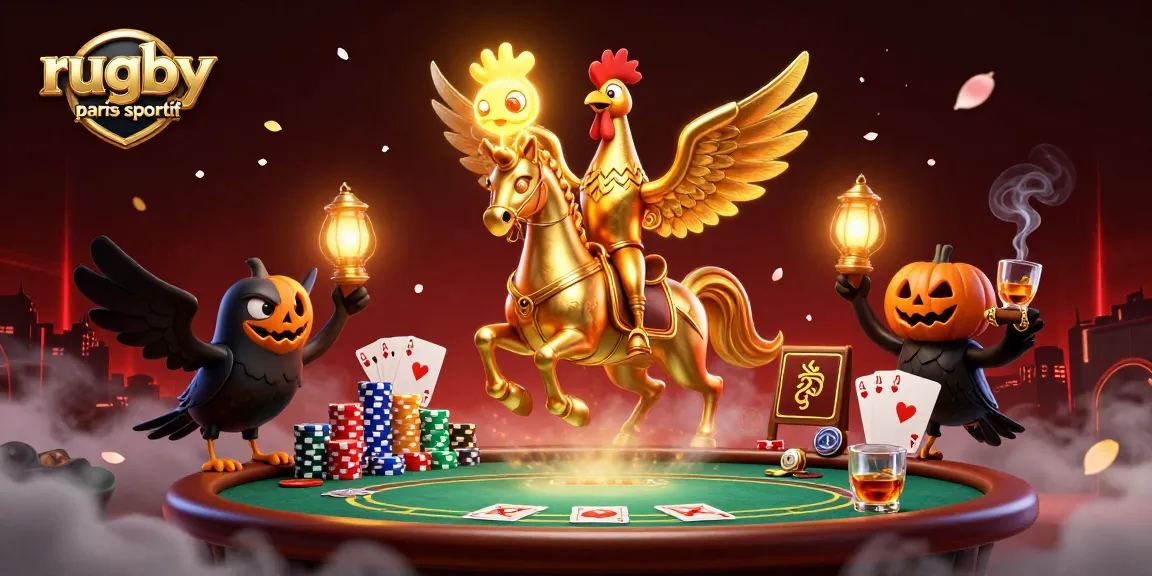 Pariez sur le rugby paris sportif avec une ambiance de casino mystérieux et des éléments captivants.