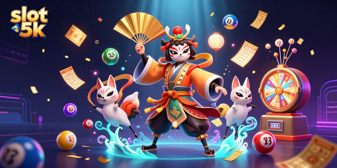 Spin exciting slots with slot 5k for thrilling wins in this vibrant 3D casino illustration.