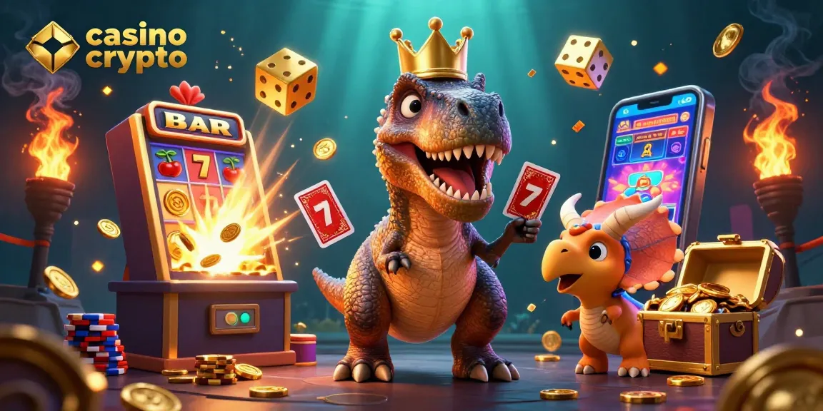 Giocatori coinvolti mentre esplorano le avventure nei casino crypto, con allegria e premi d'oro.