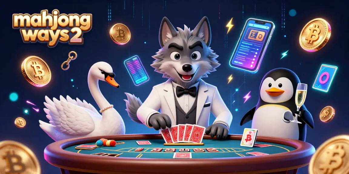 Engage in mahjong ways 2 gameplay with charming characters at a vibrant casino scene.