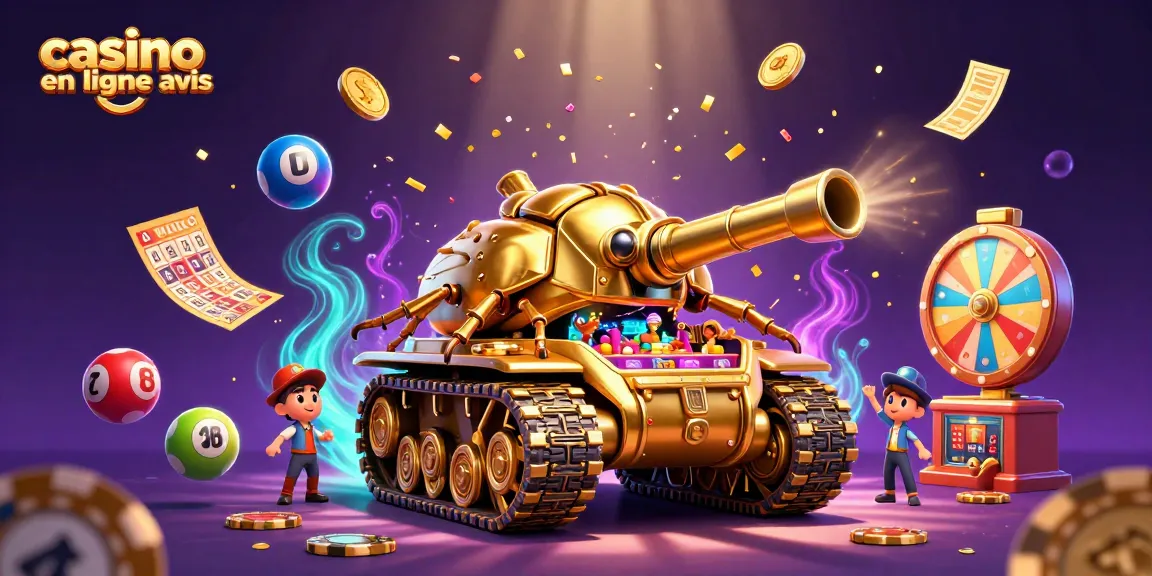 Découvrez les avis sur les casinos en ligne avec des éléments de jeux animés et colorés