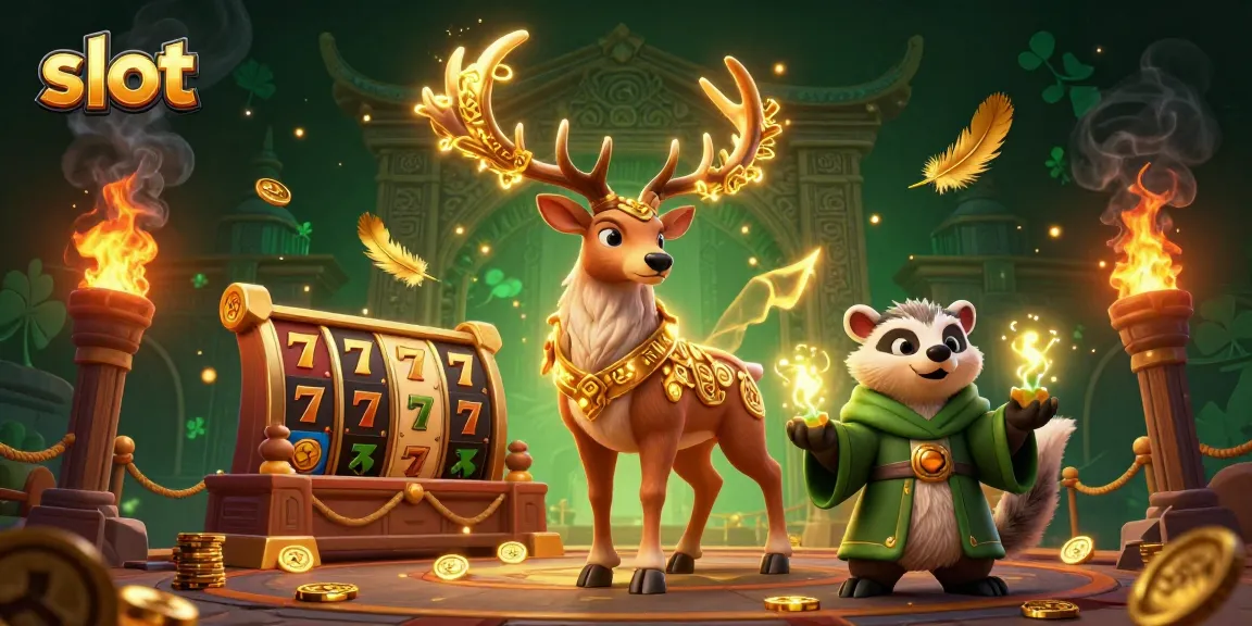 Menangkan slot di kasino online dengan simbol beruntung dan karakter sihir yang mempesona