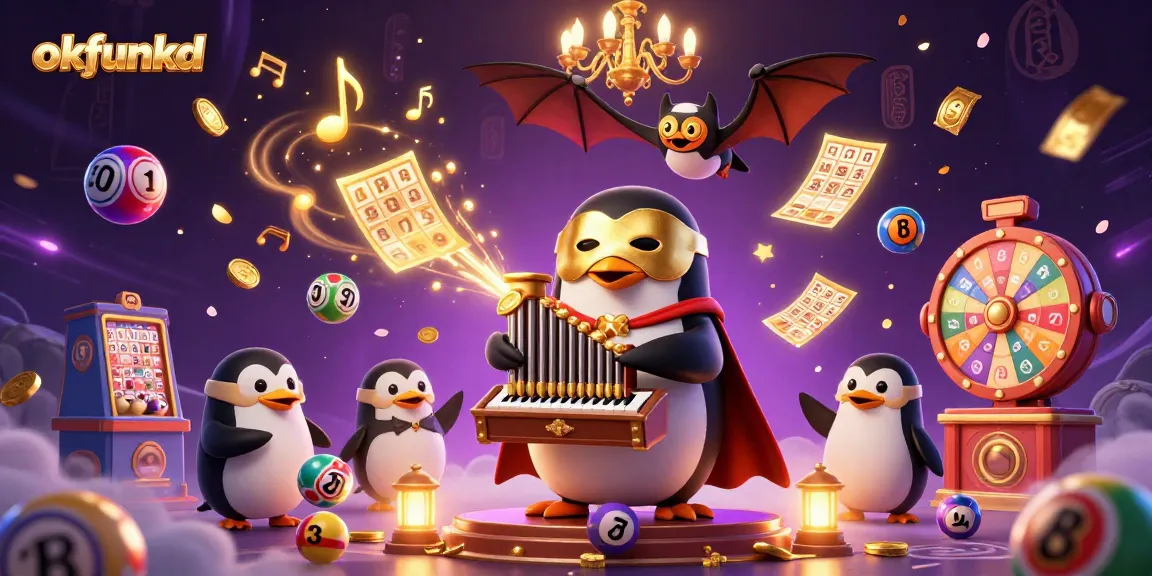 Experience exciting gaming with okfunkd as a vibrant casino scene showcases thrilling lottery games and prizes.