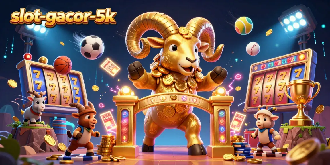 Experience thrilling action with slot-gacor-5k as golden rams charge through dynamic symbols and cash elements.