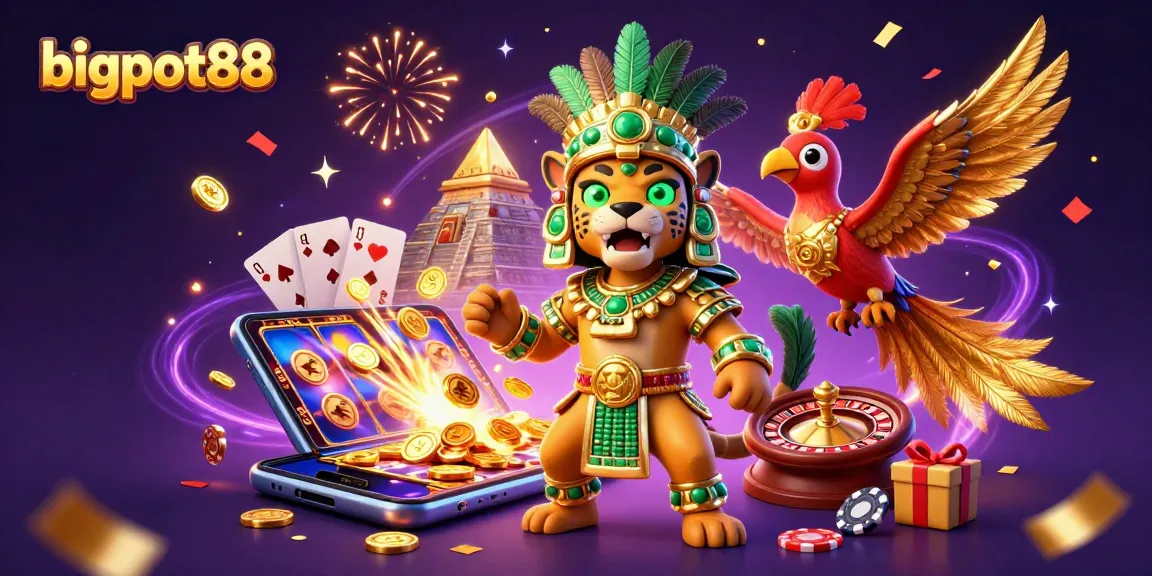 Experience thrilling gameplay at bigpot88 with colorful slot games, dynamic characters, and captivating visuals.